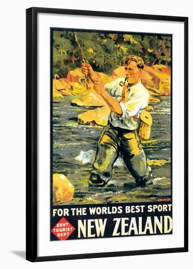 New Zealand, For The Worlds Best Sport-null-Framed Art Print