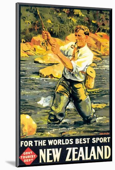 New Zealand, For The Worlds Best Sport-null-Mounted Art Print