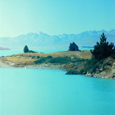 'New Zealand Landscape' Photographic Print Silk