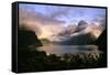 New Zealand Milford Sound During a Storm-null-Framed Stretched Canvas