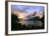 New Zealand Milford Sound During a Storm-null-Framed Photographic Print