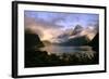 New Zealand Milford Sound During a Storm-null-Framed Photographic Print
