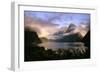 New Zealand Milford Sound During a Storm-null-Framed Photographic Print