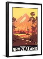 New Zealand, Mt. Egmont-L^ C^ Mitchell-Framed Premium Giclee Print