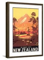 New Zealand, Mt. Egmont-L^ C^ Mitchell-Framed Premium Giclee Print