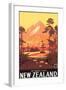 New Zealand, Mt. Egmont-L^ C^ Mitchell-Framed Premium Giclee Print