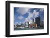 New Zealand, North Island, Auckland. Harbor view skyline.-Walter Bibikow-Framed Photographic Print