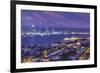 New Zealand, North Island, Auckland, skyline view from Devonport, dawn-Walter Bibikw-Framed Photographic Print