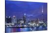 New Zealand, North Island, Auckland. Viaduct Harbor-Walter Bibikow-Stretched Canvas