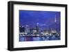 New Zealand, North Island, Auckland. Viaduct Harbor-Walter Bibikow-Framed Photographic Print