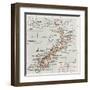 New Zealand Old Map-marzolino-Framed Art Print