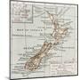 New Zealand Old Map-marzolino-Mounted Art Print