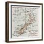 New Zealand Old Map-marzolino-Framed Art Print