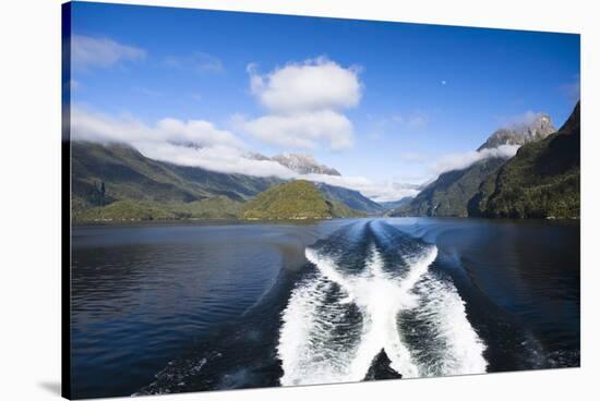 New Zealand's Doubtful Sound, Ferry Crossing Lake Manapouri-Micah Wright-Stretched Canvas