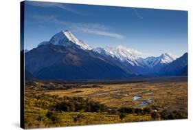 New Zealand's Southern Alps in Aoraki/Mt. Cook National Park in the South Island-Sergio Ballivian-Stretched Canvas