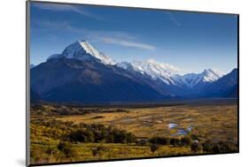 New Zealand's Southern Alps in Aoraki/Mt. Cook National Park in the South Island-Sergio Ballivian-Mounted Photographic Print