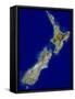 New Zealand, Satellite Image-PLANETOBSERVER-Framed Stretched Canvas