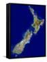 New Zealand, Satellite Image-PLANETOBSERVER-Framed Stretched Canvas