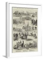 New Zealand Sketches, Native Troubles in Taranaki-null-Framed Giclee Print