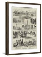 New Zealand Sketches, Native Troubles in Taranaki-null-Framed Giclee Print