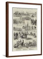 New Zealand Sketches, Native Troubles in Taranaki-null-Framed Giclee Print