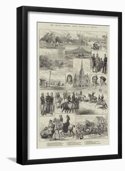 New Zealand Sketches, Native Troubles in Taranaki-null-Framed Giclee Print