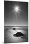 New Zealand, South Island. BW starburst over Moeraki Boulders Scenic Reserve.-Jaynes Gallery-Mounted Photographic Print