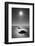 New Zealand, South Island. BW starburst over Moeraki Boulders Scenic Reserve.-Jaynes Gallery-Framed Photographic Print