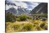 New Zealand, South Island, Canterbury, Aoraki-Mt. Cook National Park-Walter Bibikow-Stretched Canvas