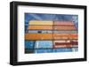 New Zealand, South Island, Christchurch, cargo container buildings-Walter Bibikow-Framed Photographic Print