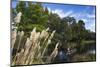 New Zealand, South Island, Christchurch, punting on the Avon River-Walter Bibikow-Mounted Photographic Print