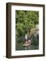 New Zealand, South Island, Christchurch, punting on the Avon River-Walter Bibikow-Framed Photographic Print