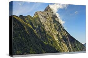 New Zealand, South Island, Fiordland National Park, Milford Sound, Mitre Peak-Rona Schwarz-Stretched Canvas