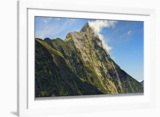 New Zealand, South Island, Fiordland National Park, Milford Sound, Mitre Peak-Rona Schwarz-Framed Photographic Print