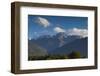 New Zealand, South Island, Fox Glacier Village, view of Mt. Tasman and Mt. Cook-Walter Bibikow-Framed Photographic Print