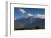 New Zealand, South Island, Fox Glacier Village, view of Mt. Tasman and Mt. Cook-Walter Bibikow-Framed Photographic Print