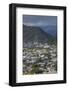 New Zealand, South Island, Greymouth, elevated town view-Walter Bibikow-Framed Photographic Print