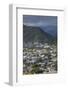 New Zealand, South Island, Greymouth, elevated town view-Walter Bibikow-Framed Photographic Print