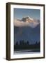 New Zealand, South Island, Lake Matheson, Mountain reflections-Walter Bibikow-Framed Photographic Print