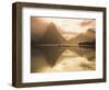 New Zealand, South Island, Milford Sound, Mitre Peak at Sunset-Dominic Webster-Framed Photographic Print