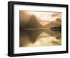 New Zealand, South Island, Milford Sound, Mitre Peak at Sunset-Dominic Webster-Framed Photographic Print