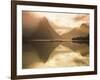 New Zealand, South Island, Milford Sound, Mitre Peak at Sunset-Dominic Webster-Framed Photographic Print