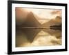 New Zealand, South Island, Milford Sound, Mitre Peak at Sunset-Dominic Webster-Framed Photographic Print