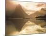 New Zealand, South Island, Milford Sound, Mitre Peak at Sunset-Dominic Webster-Mounted Photographic Print