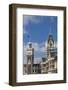 New Zealand, South Island, Otago, Dunedin, Railway Station and Dunedin High Courts-Walter Bibikow-Framed Photographic Print