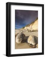 New Zealand, South Island, Otago, Moeraki, Moeraki Boulders, dawn-Walter Bibikow-Framed Photographic Print