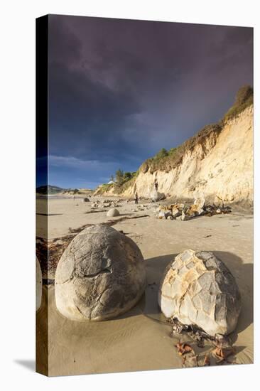 New Zealand, South Island, Otago, Moeraki, Moeraki Boulders, dawn-Walter Bibikow-Stretched Canvas