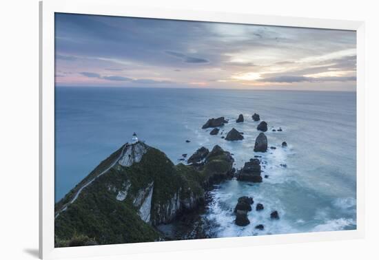 New Zealand, South Island, The Catlins, Nugget Point Lighthouse, dawn-Walter Bibikow-Framed Photographic Print