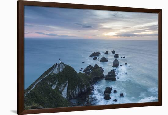 New Zealand, South Island, The Catlins, Nugget Point Lighthouse, dawn-Walter Bibikow-Framed Photographic Print