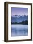 New Zealand, South Island, West Coast, Fox Glacier Village, Lake Matheson, reflection of Mt. Tasman-Walter Bibikw-Framed Photographic Print